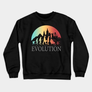 human evolution past present future timeline Crewneck Sweatshirt